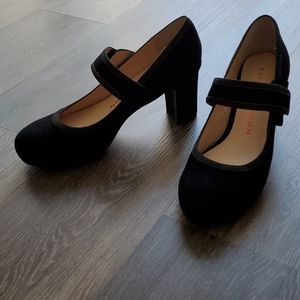 Sacha London black suede Maryland heels